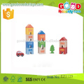 Preschool Kids Play Set Build-A-City Hardwood Children City Blocks